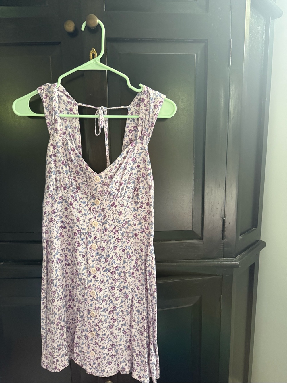 Reformation Purple Floral Mini Dress Size 2